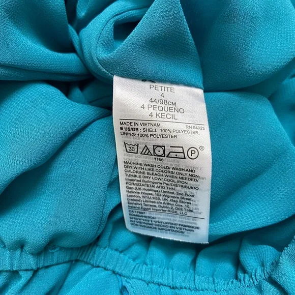 NWT Banana Republic PETITE SATIN WIDE-LEG CROPPED JUMPSUIT Size 4P - Picture 7 of 7